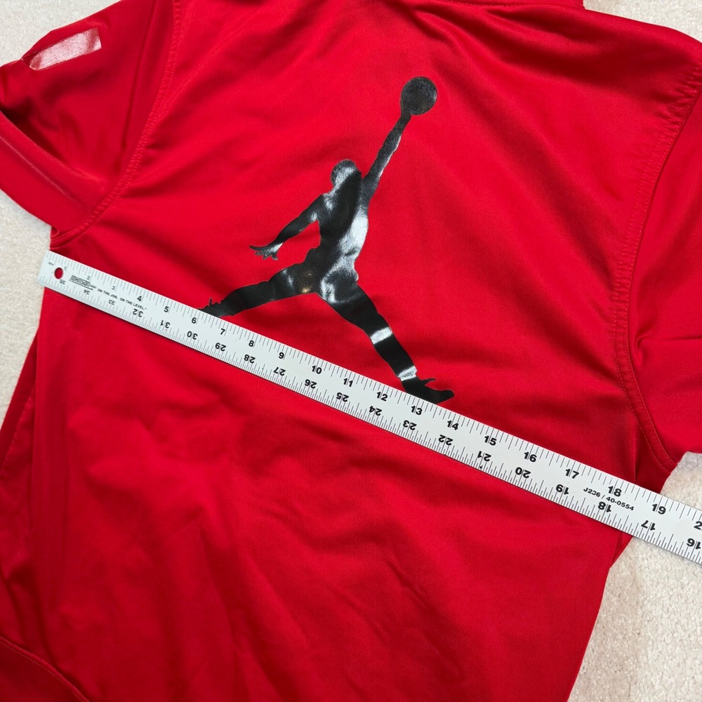 Air Jordan Track Jacket Full Zip Athletic Warm Up Red Jacket Boys XL - Picture 6 of 7